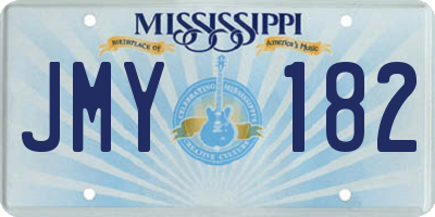 MS license plate JMY182