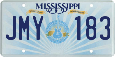 MS license plate JMY183