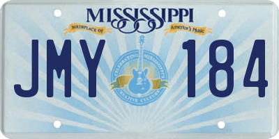 MS license plate JMY184