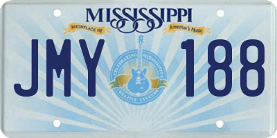 MS license plate JMY188
