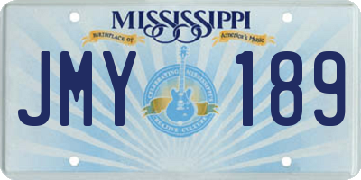 MS license plate JMY189