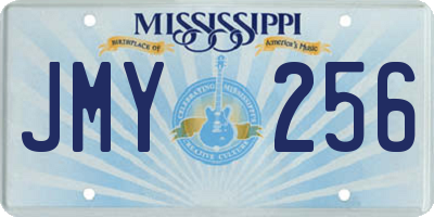 MS license plate JMY256