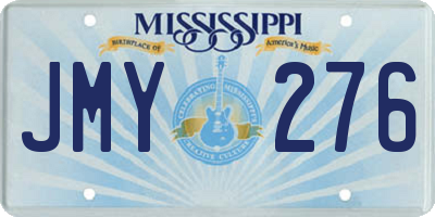 MS license plate JMY276