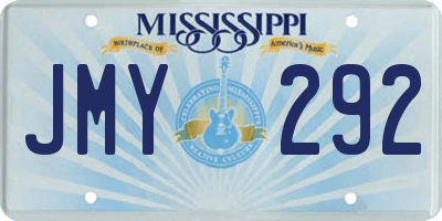 MS license plate JMY292