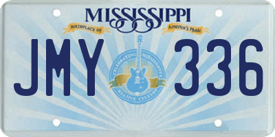 MS license plate JMY336