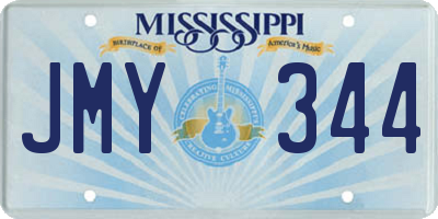 MS license plate JMY344
