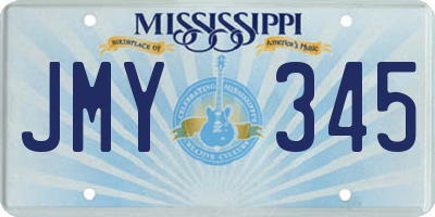 MS license plate JMY345