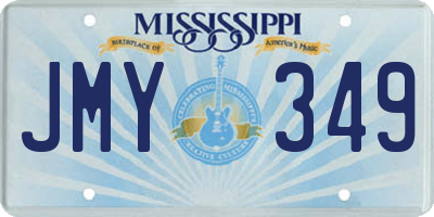 MS license plate JMY349