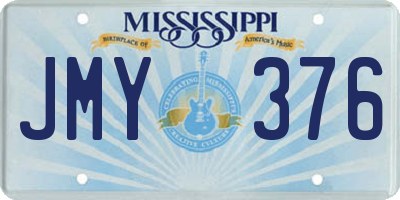 MS license plate JMY376