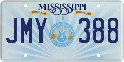 MS license plate JMY388