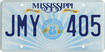 MS license plate JMY405