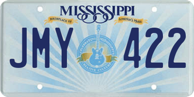 MS license plate JMY422