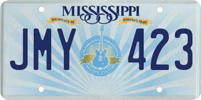 MS license plate JMY423