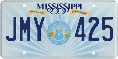 MS license plate JMY425