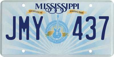 MS license plate JMY437