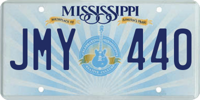 MS license plate JMY440