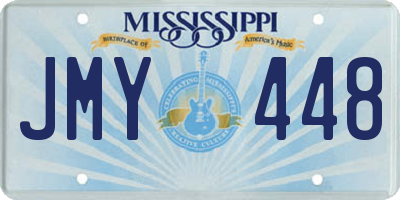 MS license plate JMY448