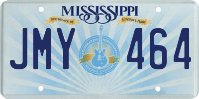 MS license plate JMY464