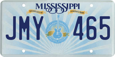 MS license plate JMY465