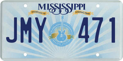 MS license plate JMY471