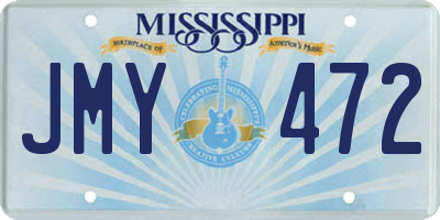 MS license plate JMY472