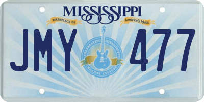 MS license plate JMY477