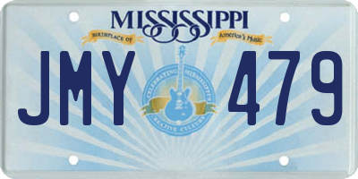 MS license plate JMY479