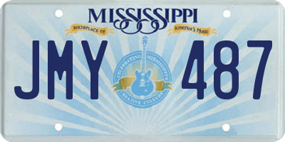 MS license plate JMY487