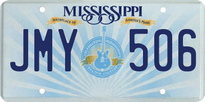 MS license plate JMY506