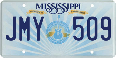 MS license plate JMY509