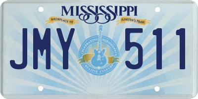 MS license plate JMY511