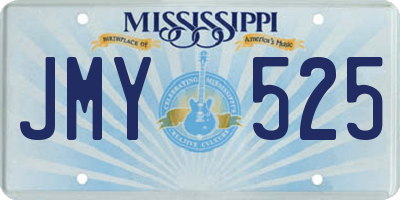 MS license plate JMY525