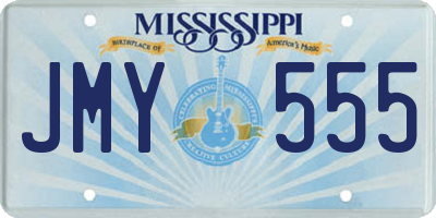 MS license plate JMY555