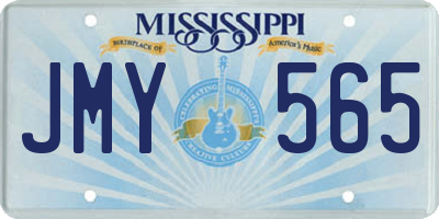 MS license plate JMY565