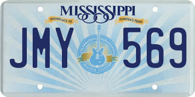 MS license plate JMY569