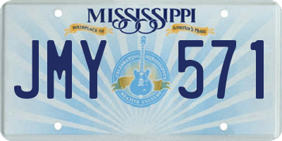 MS license plate JMY571