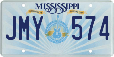 MS license plate JMY574