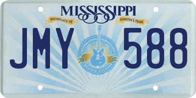 MS license plate JMY588