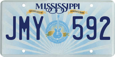 MS license plate JMY592
