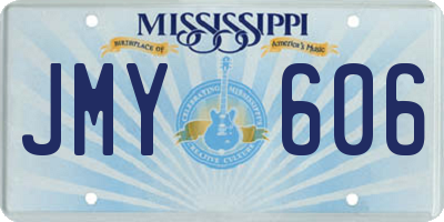 MS license plate JMY606