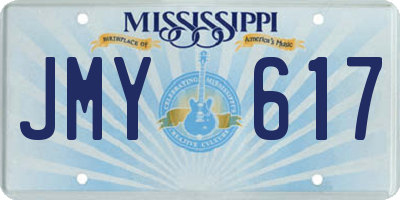MS license plate JMY617
