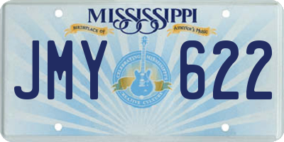 MS license plate JMY622