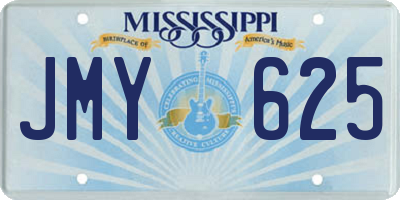MS license plate JMY625