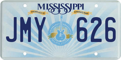 MS license plate JMY626