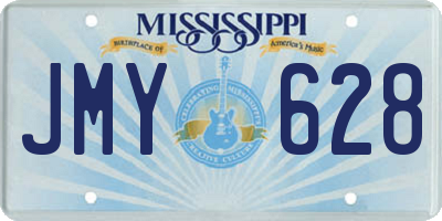 MS license plate JMY628