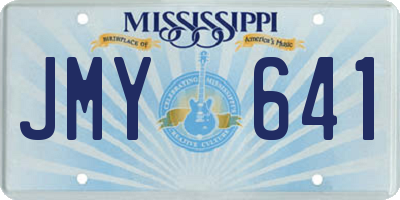 MS license plate JMY641