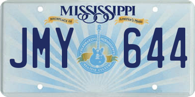 MS license plate JMY644