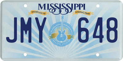 MS license plate JMY648