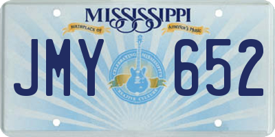 MS license plate JMY652