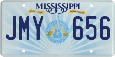 MS license plate JMY656